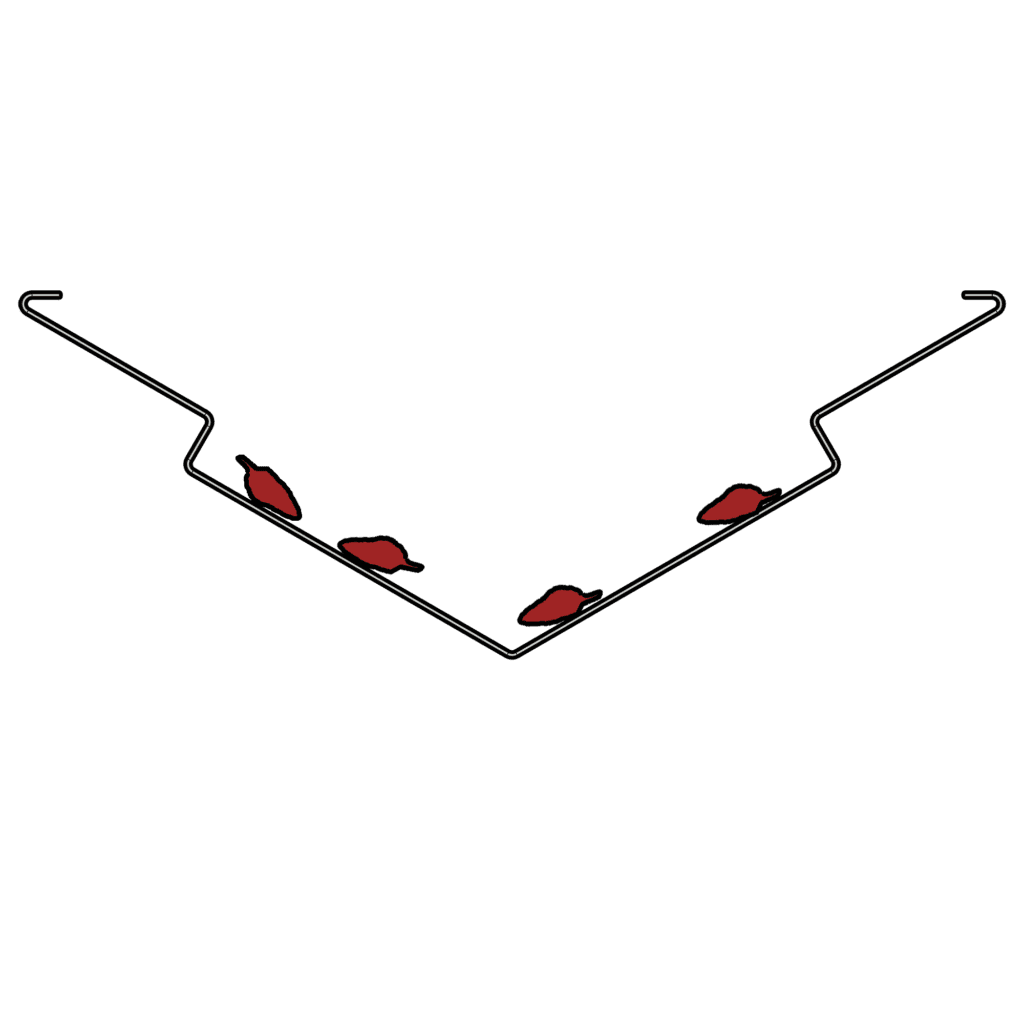 Skotrende med blade i. Det er vigtigt at rense sin skotrende, ellers kan bladene gøre at vandet løber ind i tagkonstruktionen