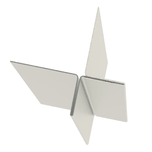 Et hjørneprofil i zink til udvendig beklædning