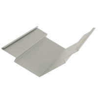 Klassisk skotrende i zink, som er undersænket